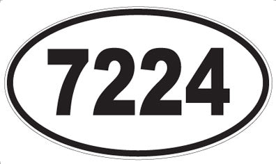 7224 - Oval Sticker