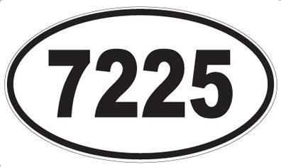 7225 - Oval Sticker