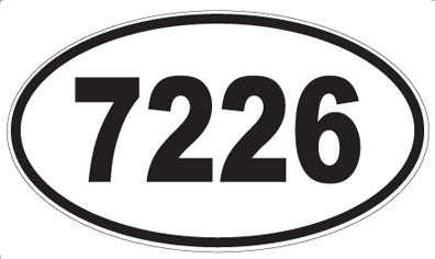 7226 - Oval Sticker