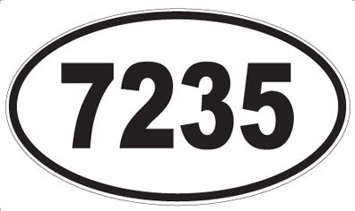 7235 - Oval Sticker