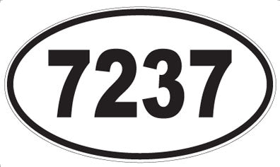7237 - Oval Sticker