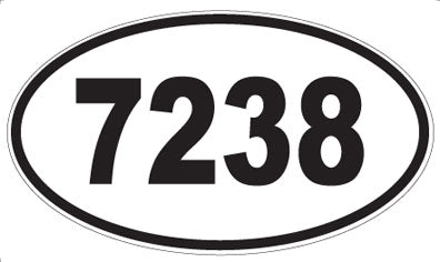 7238 - Oval Sticker