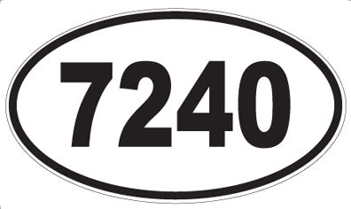 7240 - Oval Sticker