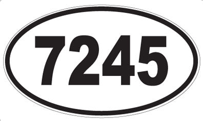 7245 - Oval Sticker