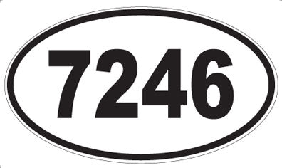 7246 - Oval Sticker