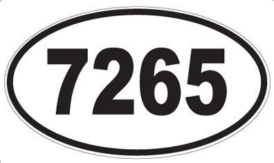 7265 - Oval Sticker