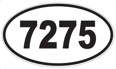 7275 - Oval Sticker