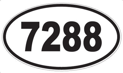 7288 - Oval Sticker
