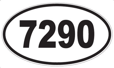 7290 - Oval Sticker