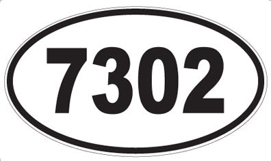 7302 - Oval Sticker