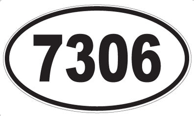 7306 - Oval Sticker
