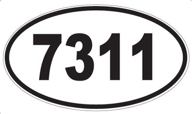 7311 - Oval Sticker