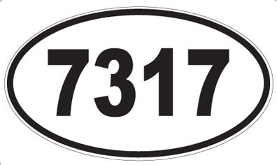 7317 - Oval Sticker