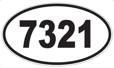 7321 - Oval Sticker