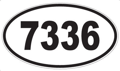 7336 - Oval Sticker
