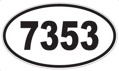 7353 - Oval Sticker