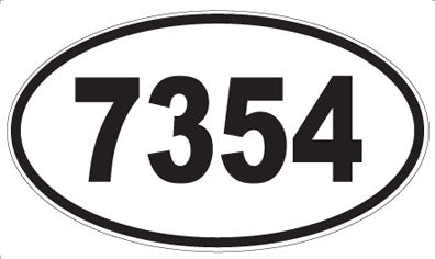 7354 - Oval Sticker
