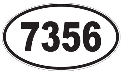7356 - Oval Sticker