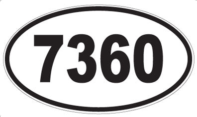 7360 - Oval Sticker