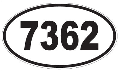 7362 - Oval Sticker