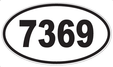 7369 - Oval Sticker