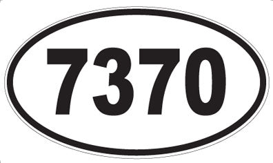 7370 - Oval Sticker