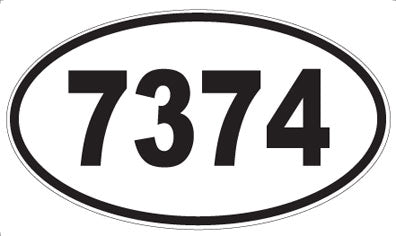 7374 - Oval Sticker