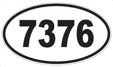 7376 - Oval Sticker