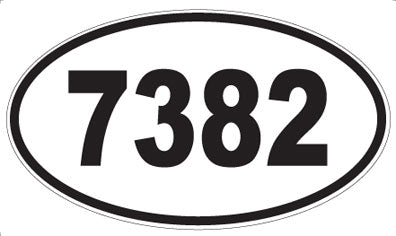 7382 - Oval Sticker