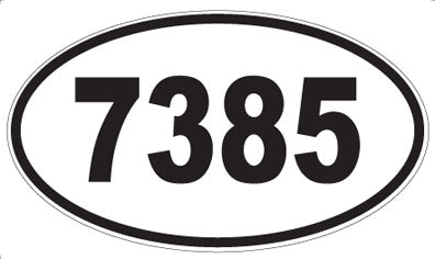 7385 - Oval Sticker