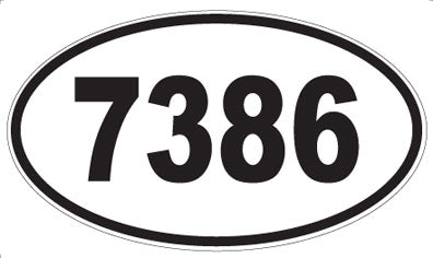 7386 - Oval Sticker