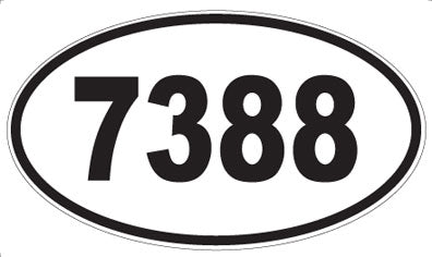 7388 - Oval Sticker