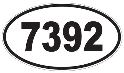 7392 - Oval Sticker