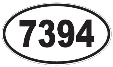 7394 - Oval Sticker