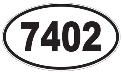 7402 - Oval Sticker