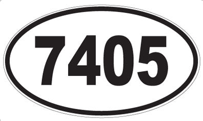 7405 - Oval Sticker