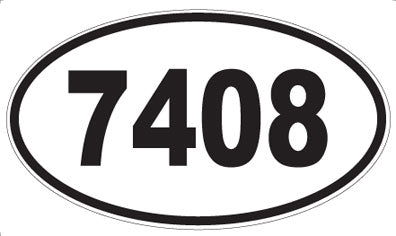 7408 - Oval Sticker