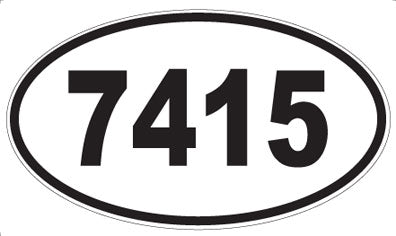 7415 - Oval Sticker