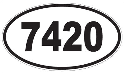 7420 - Oval Sticker