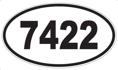 7422 - Oval Sticker