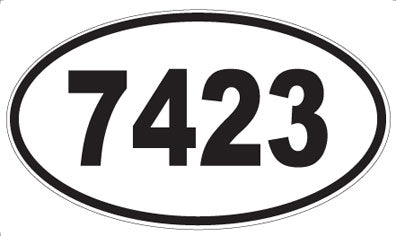 7423 - Oval Sticker