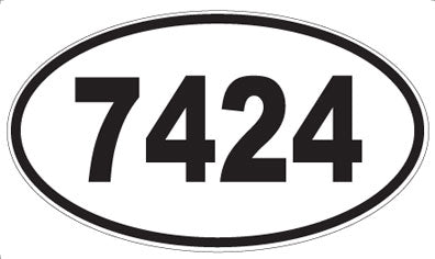 7424 - Oval Sticker