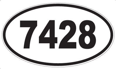 7428 - Oval Sticker