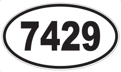 7429 - Oval Sticker