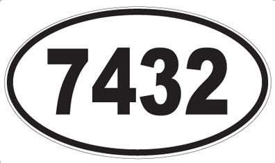 7432 - Oval Sticker