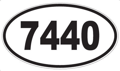 7440 - Oval Sticker
