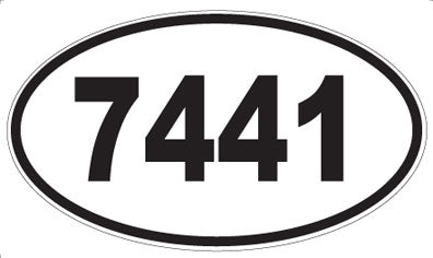 7441 - Oval Sticker