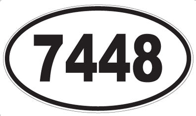 7448 - Oval Sticker