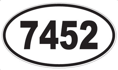 7452 - Oval Sticker