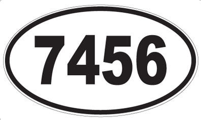 7456 - Oval Sticker